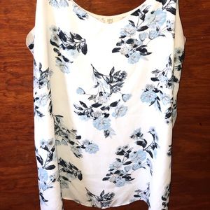 Spaghetti strap floral blouse